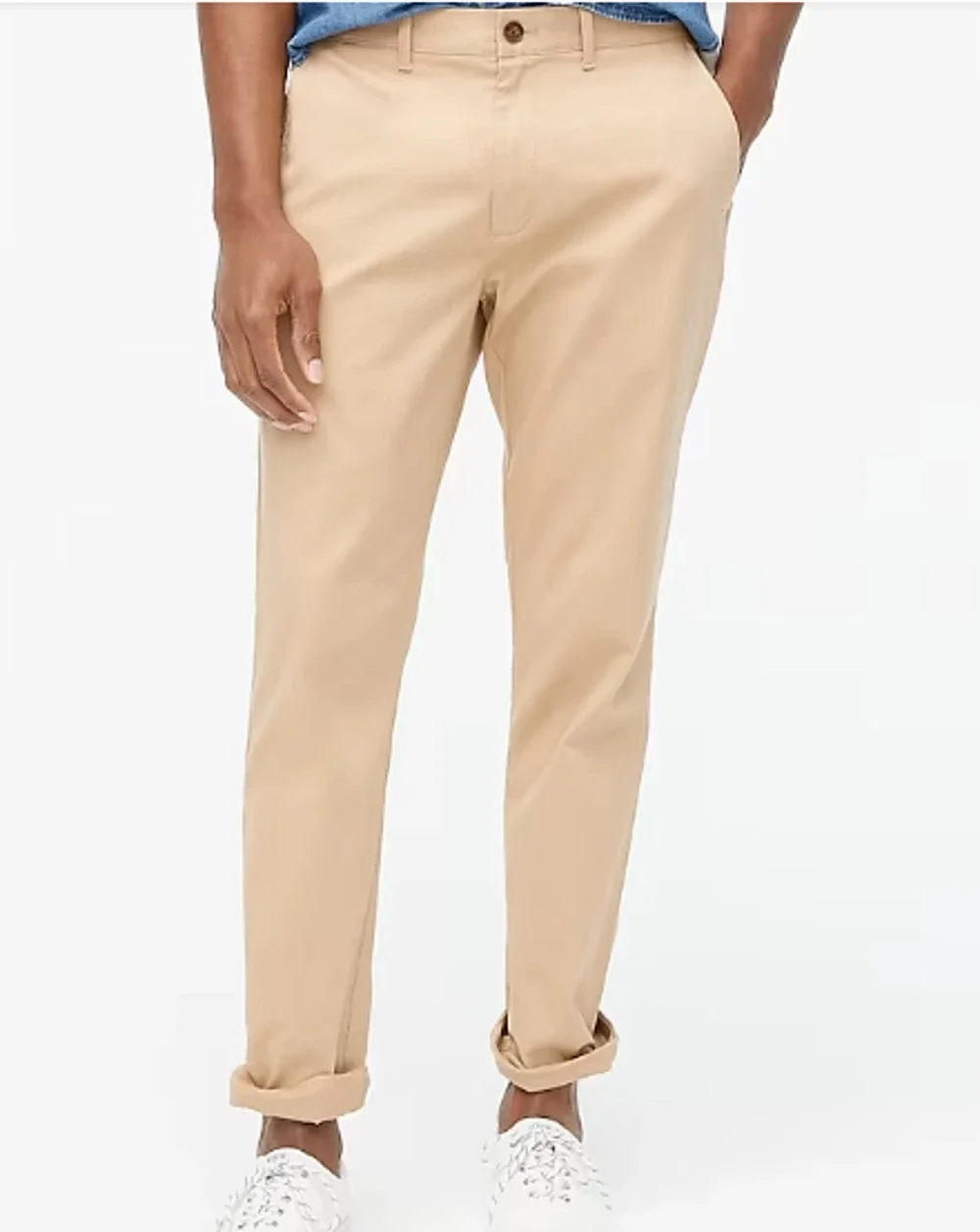 NWT J. Crew Factory Men's Athletic Slim-Fit Chino Pant British Khaki Size 34x32